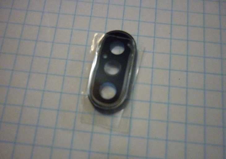 Стекло камеры для iPhone X, черный цвет, материал стекло