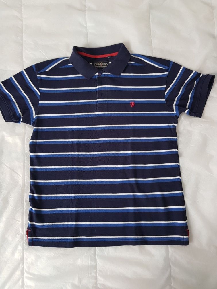 Koszulka polo w paski Kappahl Hampton Republic rozmiar S-M