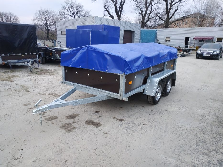 ПРОДАЖ Оцинкований двухвісний причіп німецькі комплектуючі!