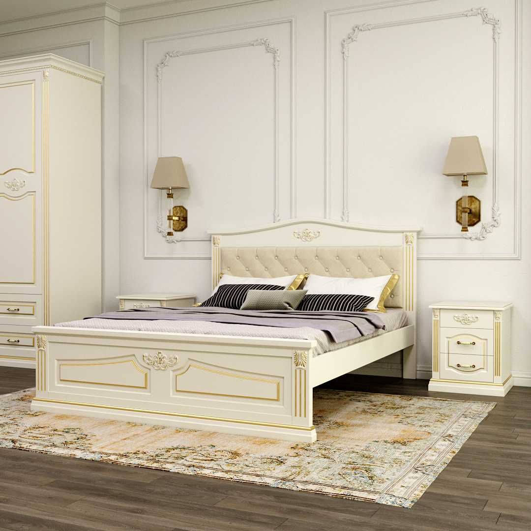 Шикарне двоспальне ліжко "Мерлін Люкс". Для тих, хто цінує розкіш
