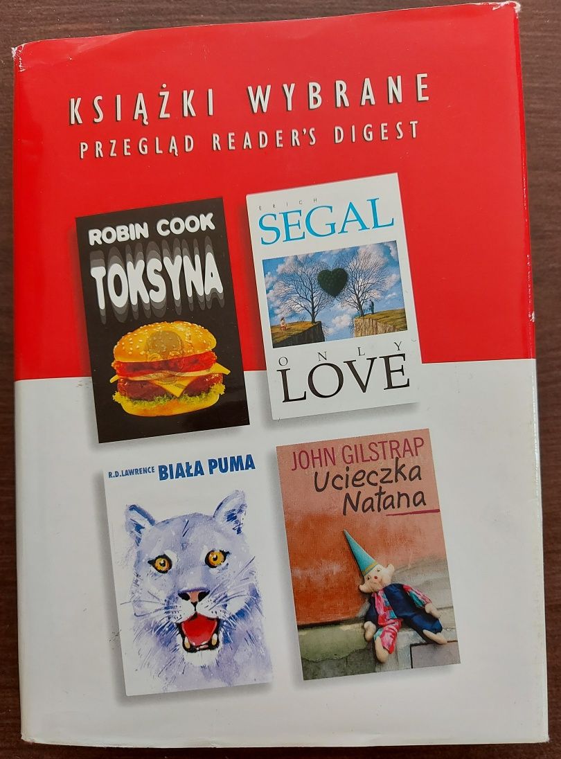 Książki wybrane/Reader's Digest/Toksyna/Only Love/Biała Puma/Ucieczka