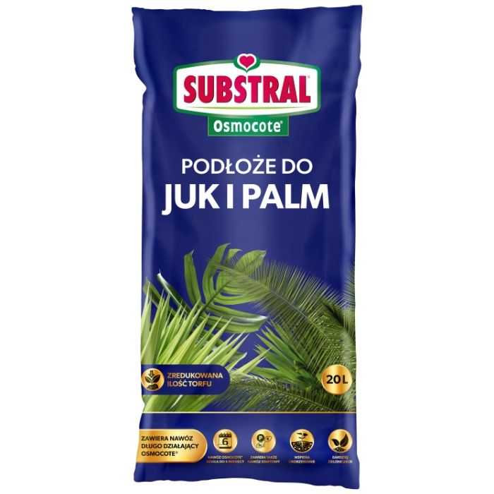 Podłoże Ziemia do Juk i Palm 20L z Nawozem Osmocote Substral