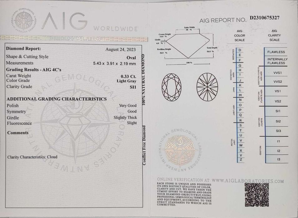 1 peça Diamante natural