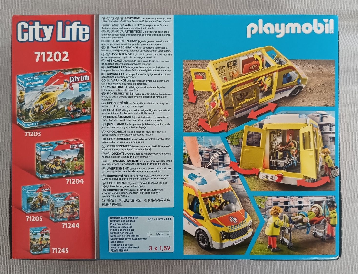 Playmobil 71202 Ambulans, karetka pogotowia ze światłem i dźwiękiem