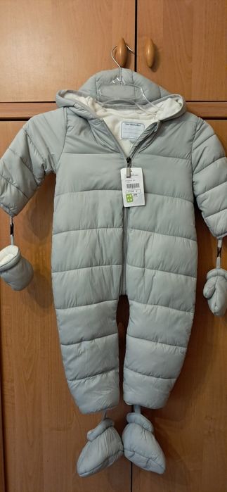 Kombinezon zimowy ocieplany Vertbaudet r. 86 na 18-24 m