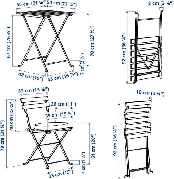Stolik i krzesła ikea