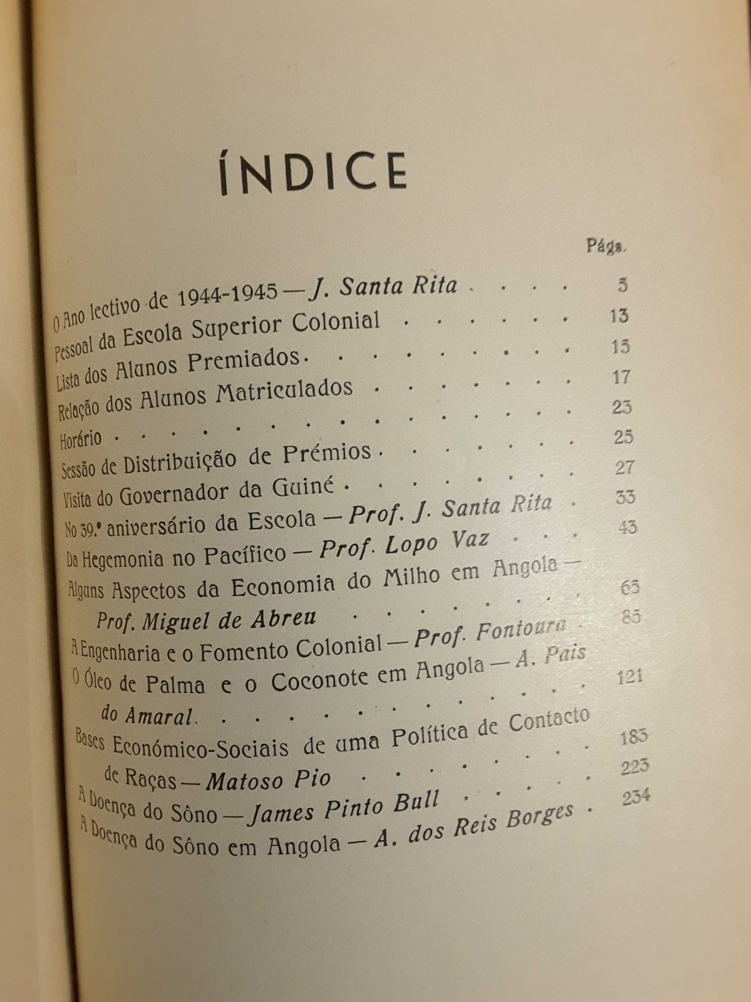 Anuários Coloniais (1930, 1944, 1945) / Boletim Geral do Ultramar