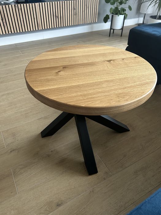 Stół dębowy loft Nowoczesny Dąb Lite Drewno Rustic Jadalnia Żywica