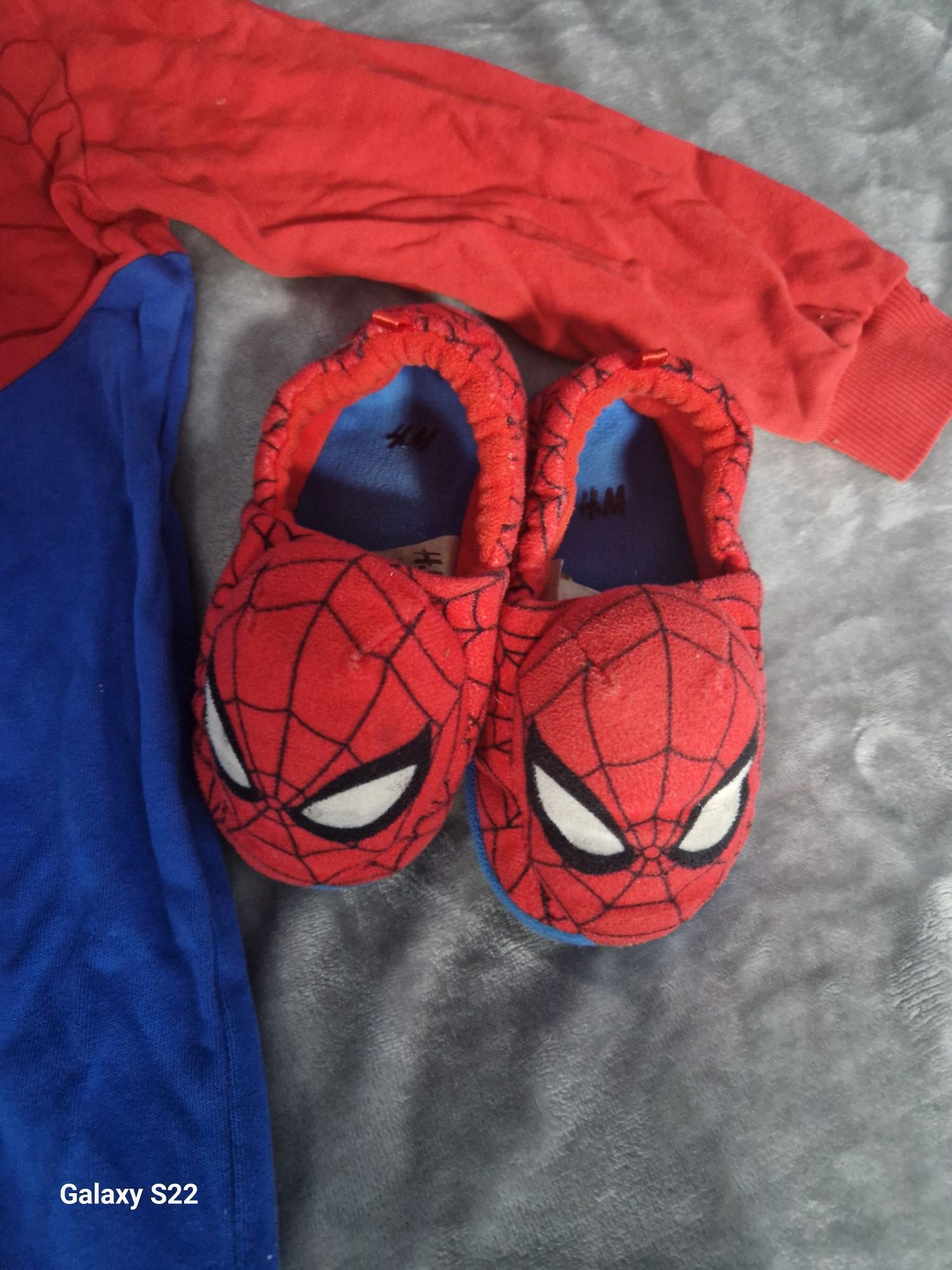 Piżama/ pajacyk Spiderman + kapcie