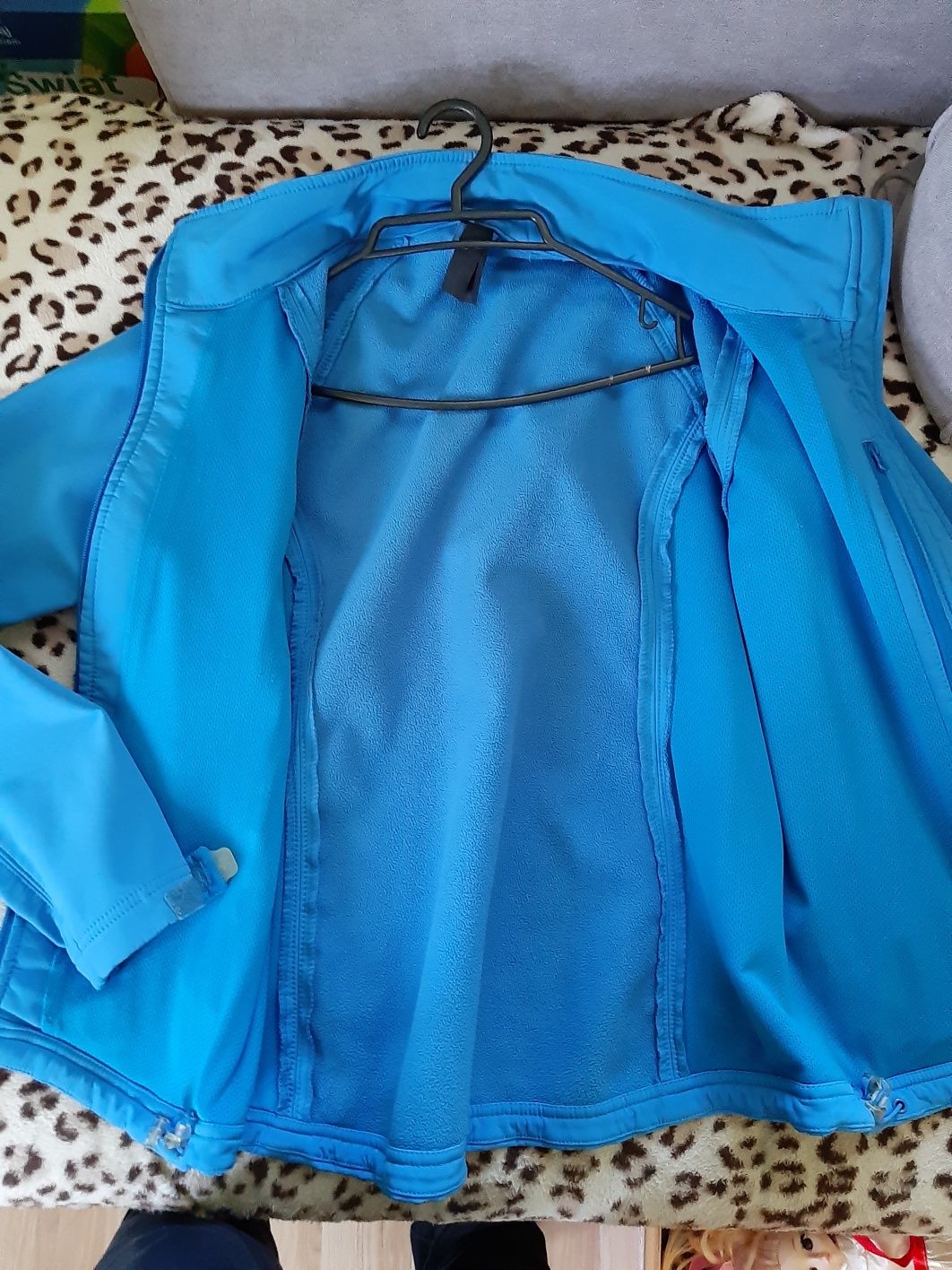 Kurtka typu softshell r. L damska błękitna