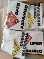 T-shirts padrinho e madrinha