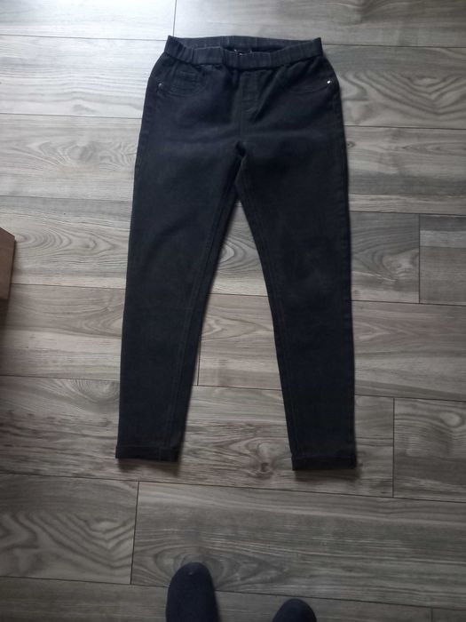 H&M grafitowe joginsy 38/40 M/L elastyczne wysoki stan