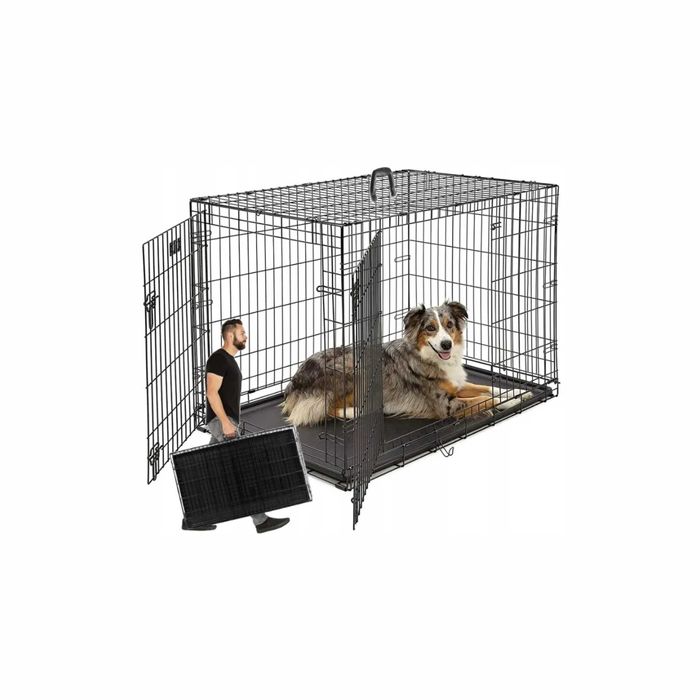 Klatka metalowa kojec transporter Kennelowy składany dla psa kota