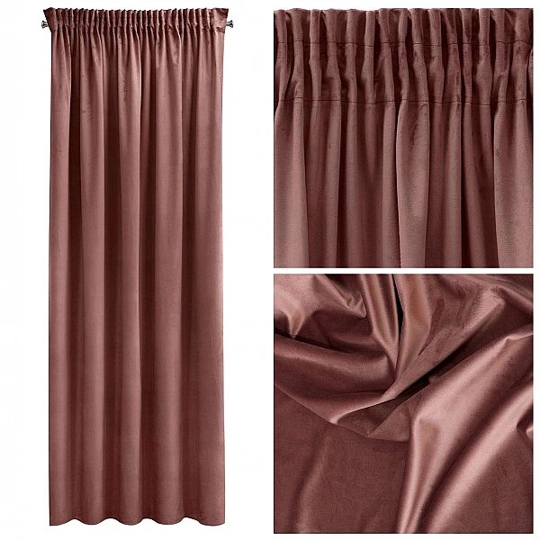 Zasłona 140x270 Dekoracyjna okienna GOTOWA Pierre Cardin Sibel C.Róż