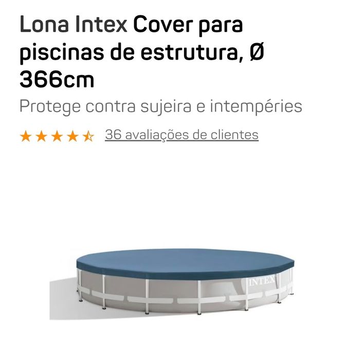 “Cobertura Intex Piscina Ø 366 cm NOVA – ainda na caixa”