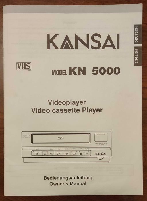 Видеомагнитофон Kansai KN 5000, Япония