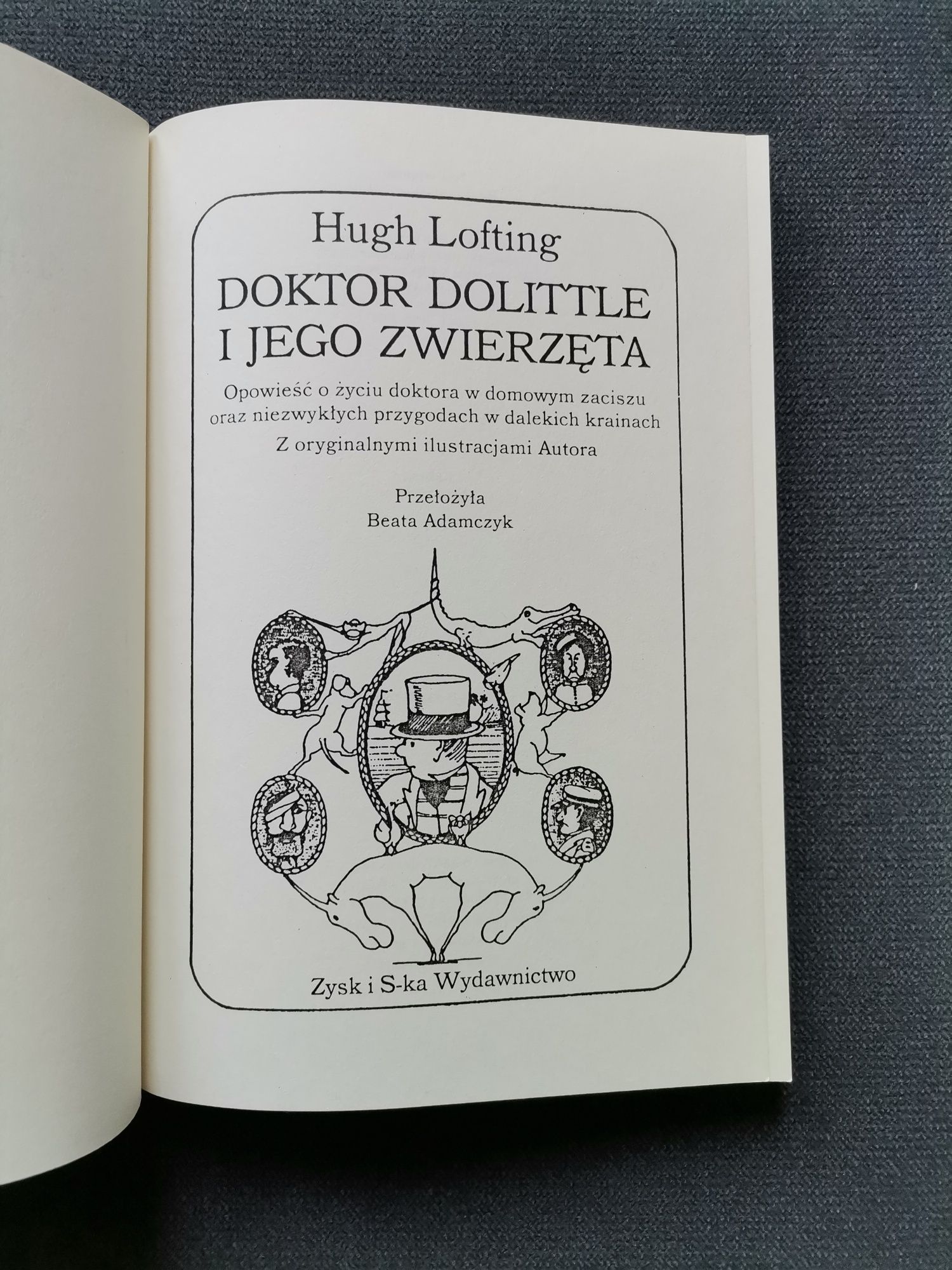 Książka /lektura "Doktor Dolittle i jego zwierzęta" Hugh Lofting