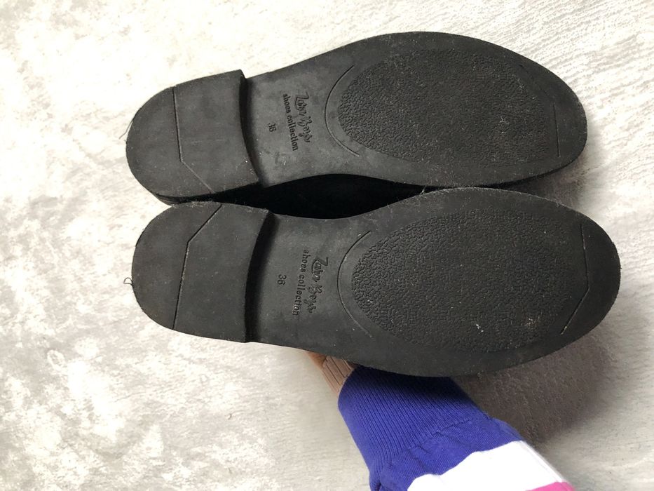 Zara czarne eleganckie buty wizytowe wesele okazja 36 czarne