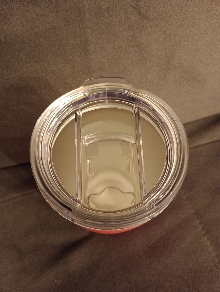 Kubek termiczny 590 ml czerwony i różowy pudrowy