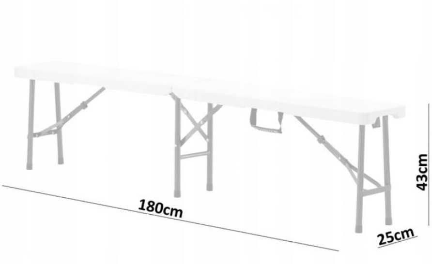 Ławka turystyczna cateringowa imprezowa składana WALIZKA G-168