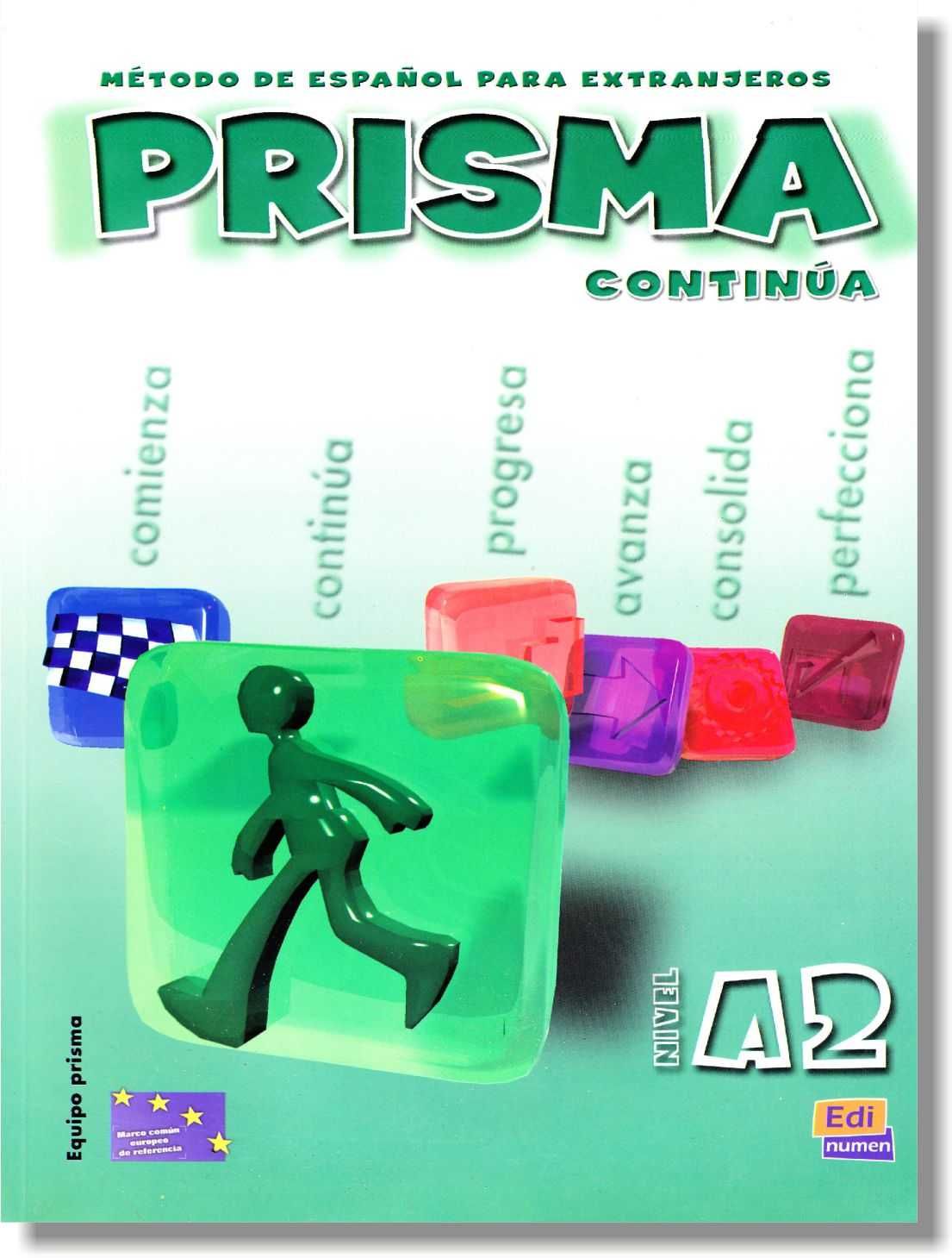 Цветные учебники испанского языка Prizma A1, A2, B1