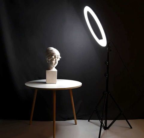 Кольцевая LED лампа 45 см + ШТАТИВ - блогерам косметологам фотографам