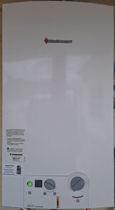 Esquentador Vulcano Ventilado 14 Litros Gás Natural