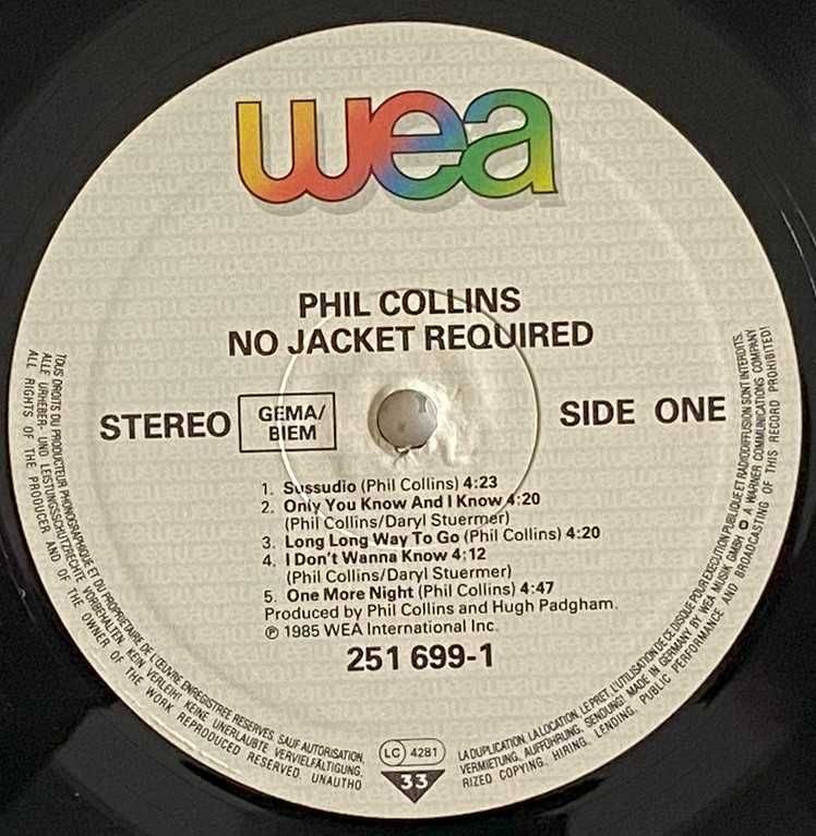 Phil Collins – No Jacket Required
