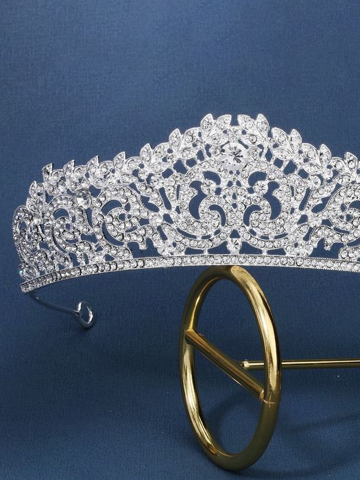 Tiara faixa de cabeça de noiva design coroa de cristais