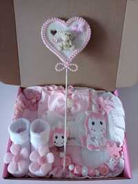 Zestaw Prezentowy baby shower narodziny chrzest prezent baby box