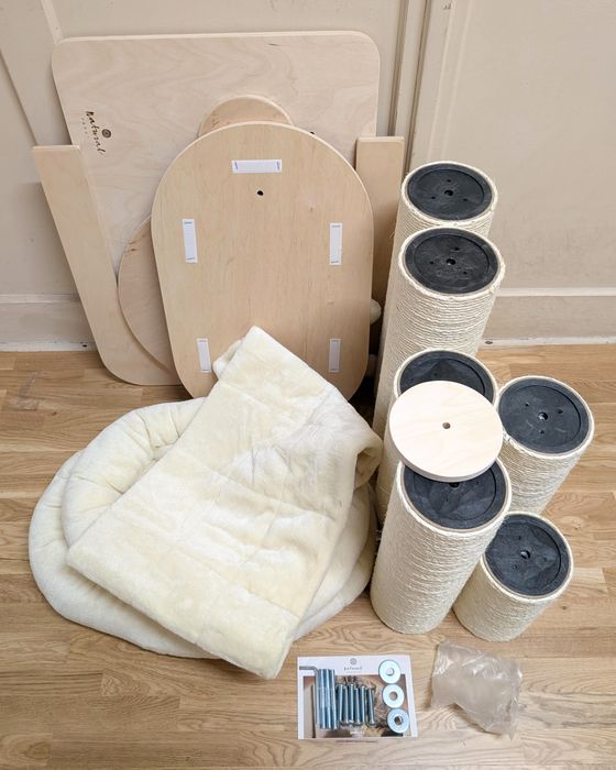 Natural Paradise Drapak dla Kota Amaryllis L Kremowy 101x79x127,5 DUŻY