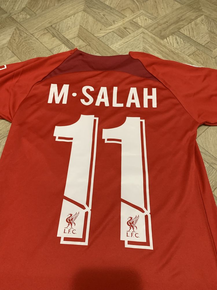 Оригинальная подростковая футболка Ливерпуль Салах Salah Nike