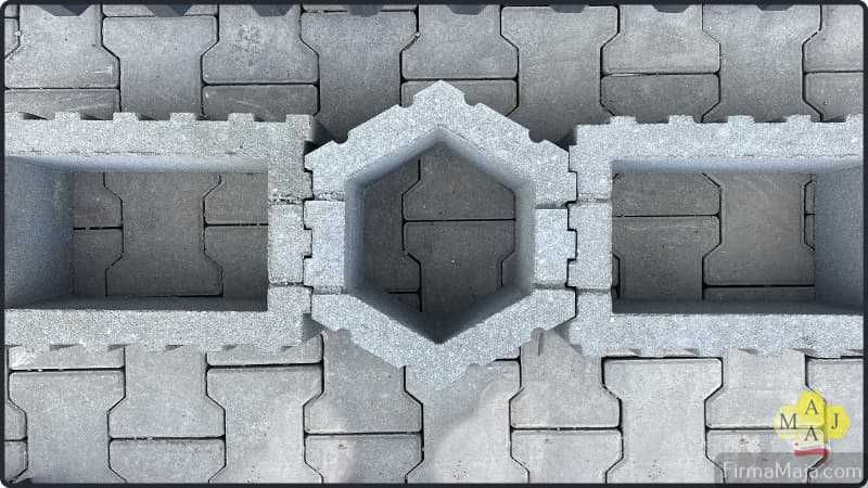 Gazon donica betonowa sześciokąt duże. Gładka masa i dostawa cała Pl