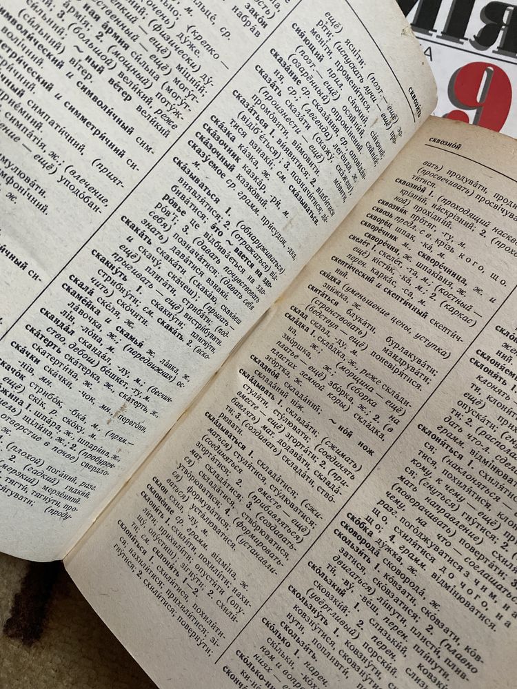Позакласне читання та старі радянські словники