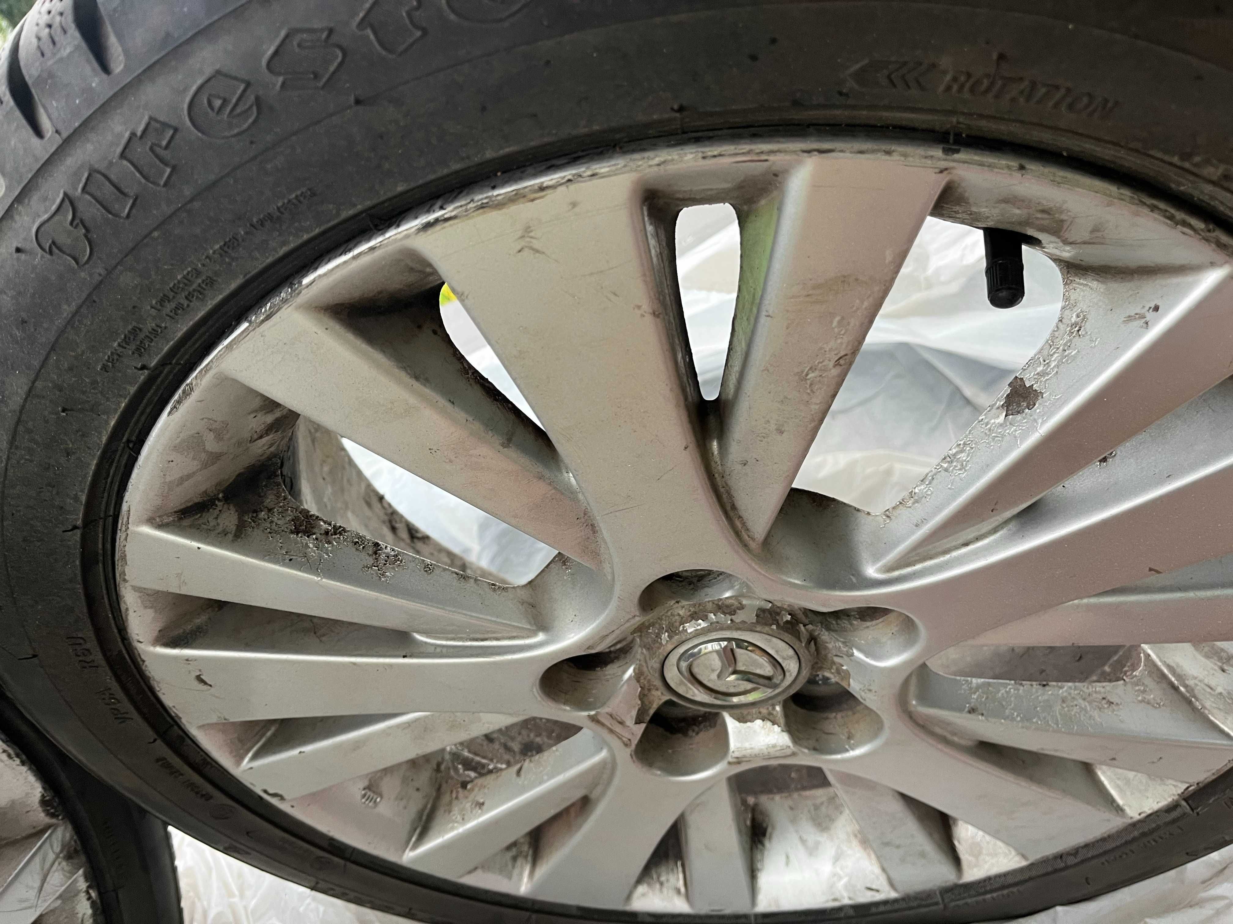 Oryginał koła mazda, felga z oponami zimowymi  17 cali, komplet 4szt