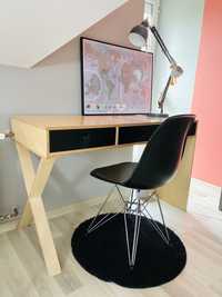 Nowoczesne krzesła jadalnia plastik i metalu 4 szt. inspirowany Eames