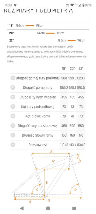 Northtec Bergon 20" DB DA Deore, tar.hydrau. wzrost 176-189 cm