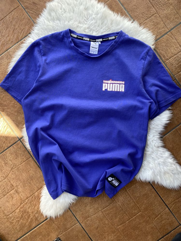 PUMA x THE HUNDREDS - Royal Blue Slogan Short Sleeve футболка колаб