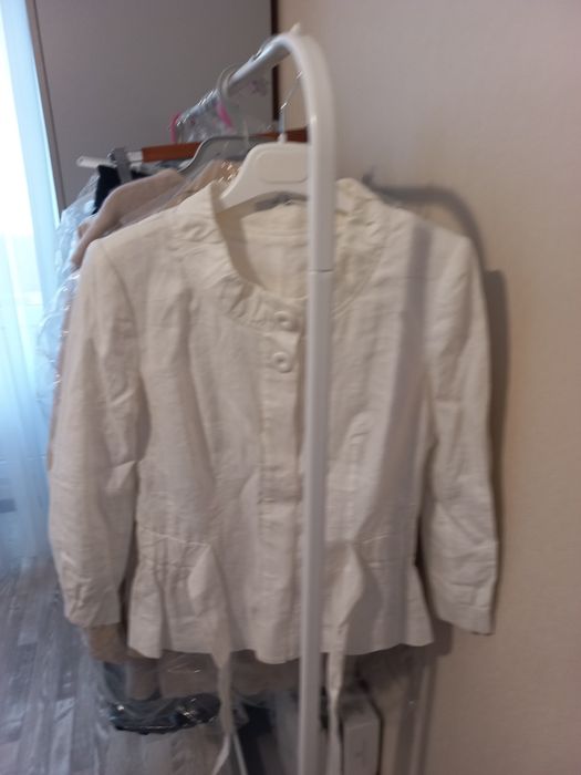 Костюм брюки жакет льон