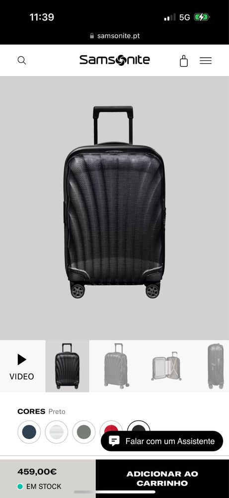 Samsonite conjunto de 2  malas C-Lite topo de gama