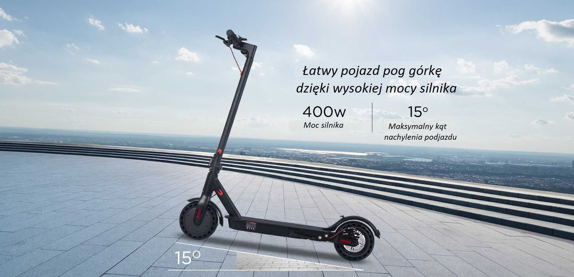 Hulajnoga elektryczna  wensli E9 MAX 400W 30km/h 12Ah