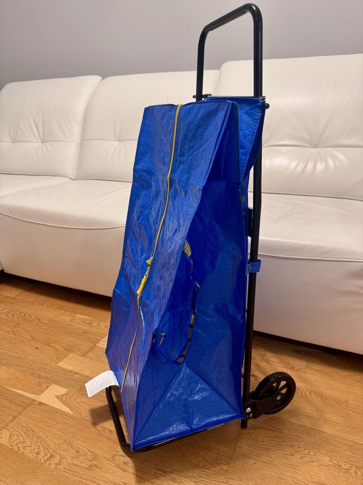 Wozek transportowy Ikea Rullebor wraz z torba Ikea Frakta
