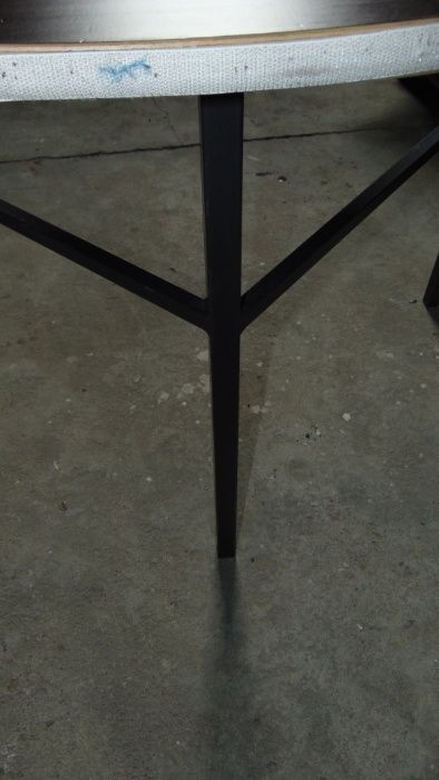 Bardzo mocny stół półokrągły - blat sklejka stelaż metalowy