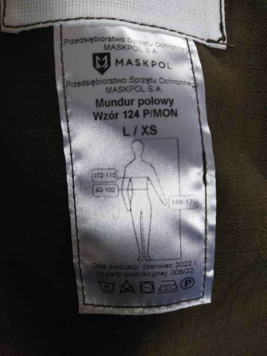 Nowe spodnie wojskowe wzór 124P