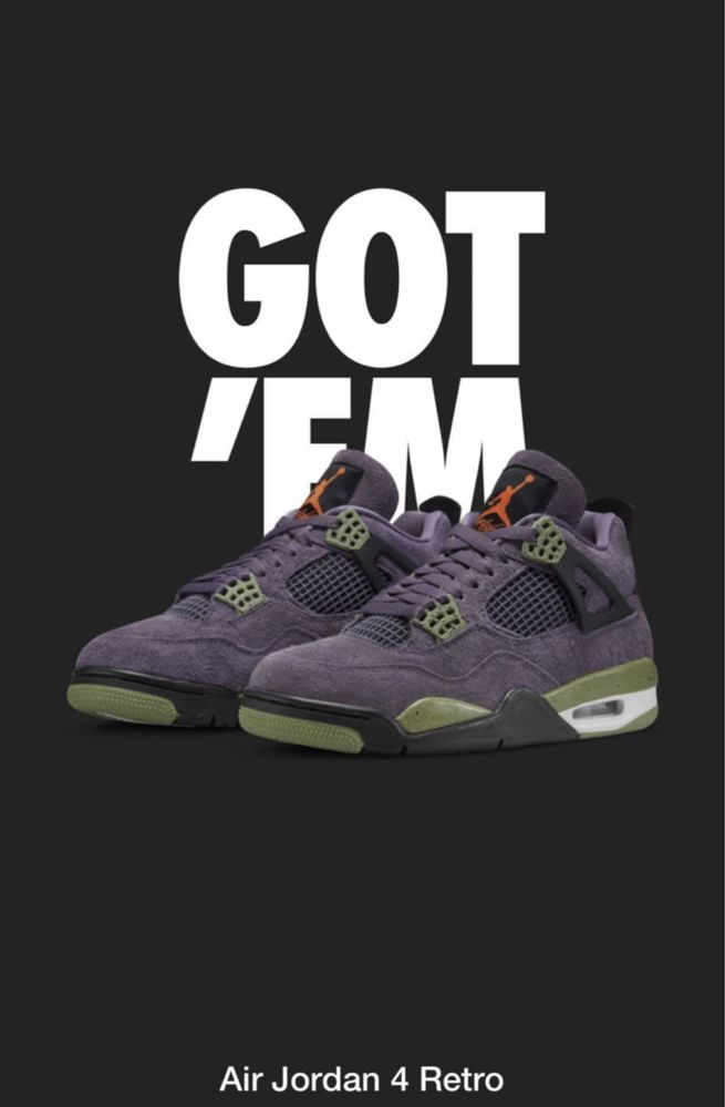 Jordan 4 retro canyon purple