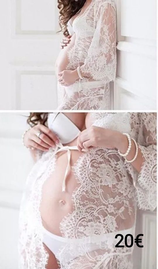 PROMOÇÃO - Vestidos Sessão Fotográfica Grávida NOVOS
