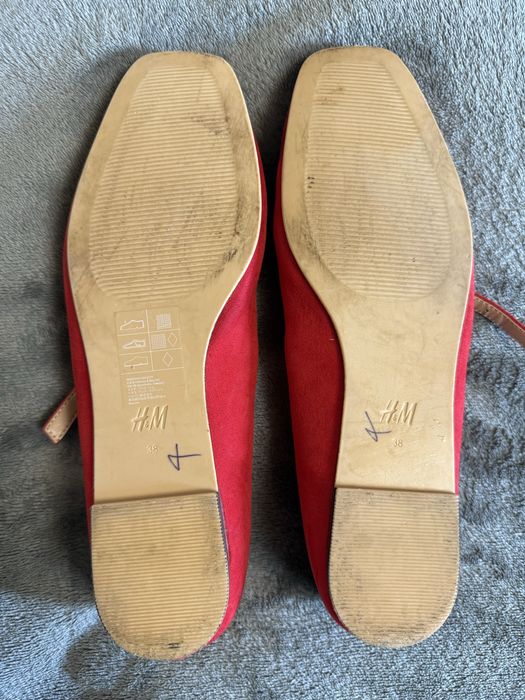 Балетки H&M червоні
