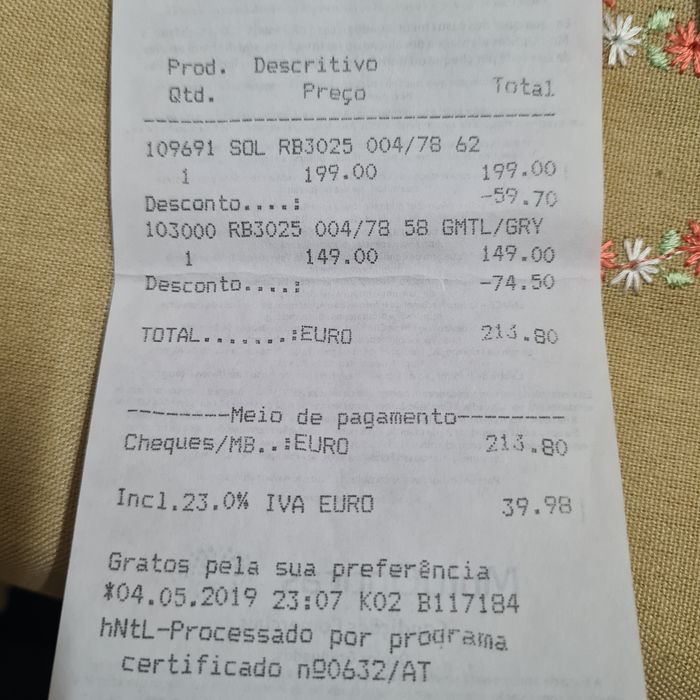 Oculos ray ban aviator polarized 62mm