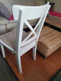 Krzesło drewniane białe Ingolf