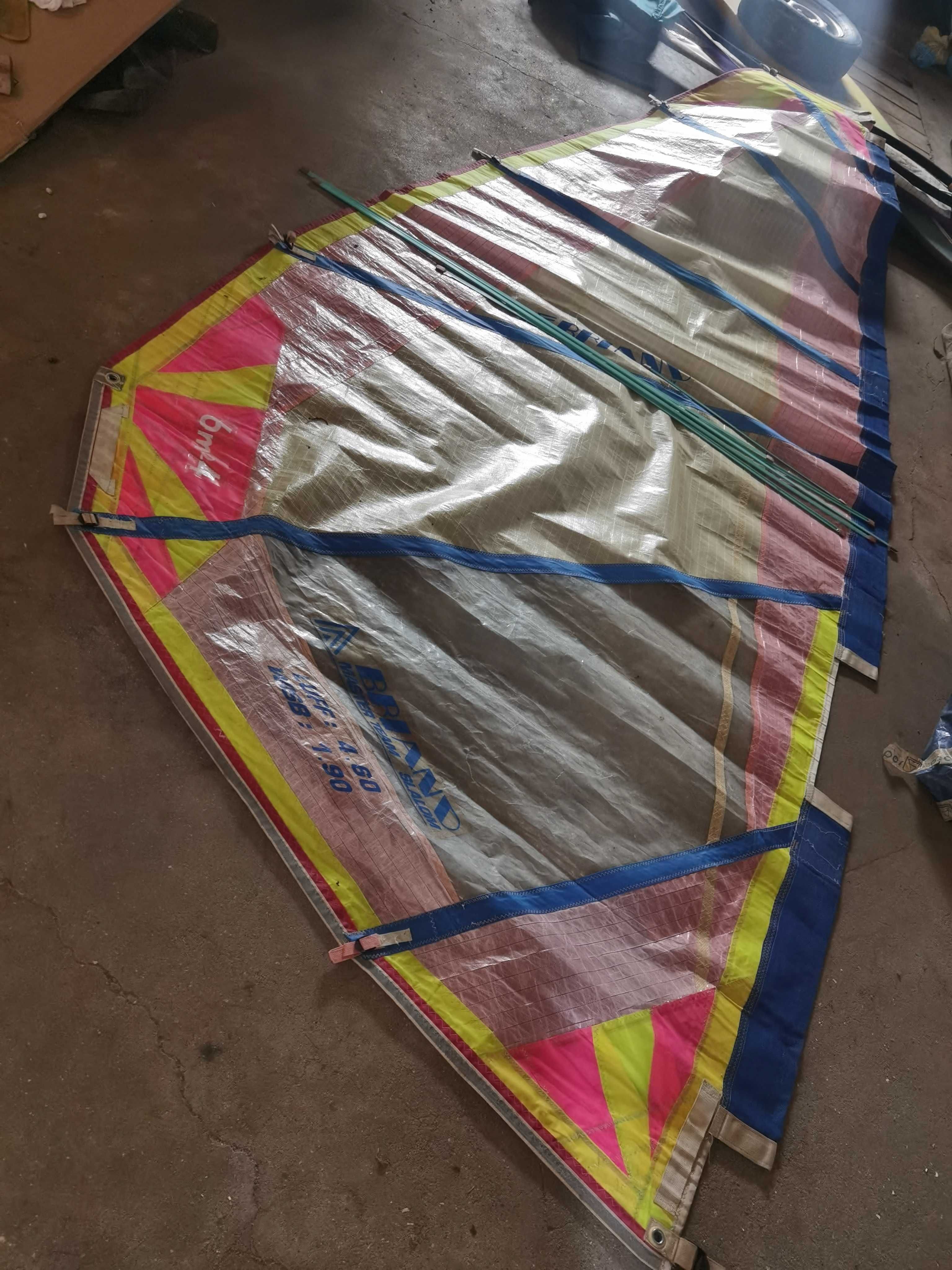 Vela Windsurf Briand Master Team Slalom 6.0 - bom estado